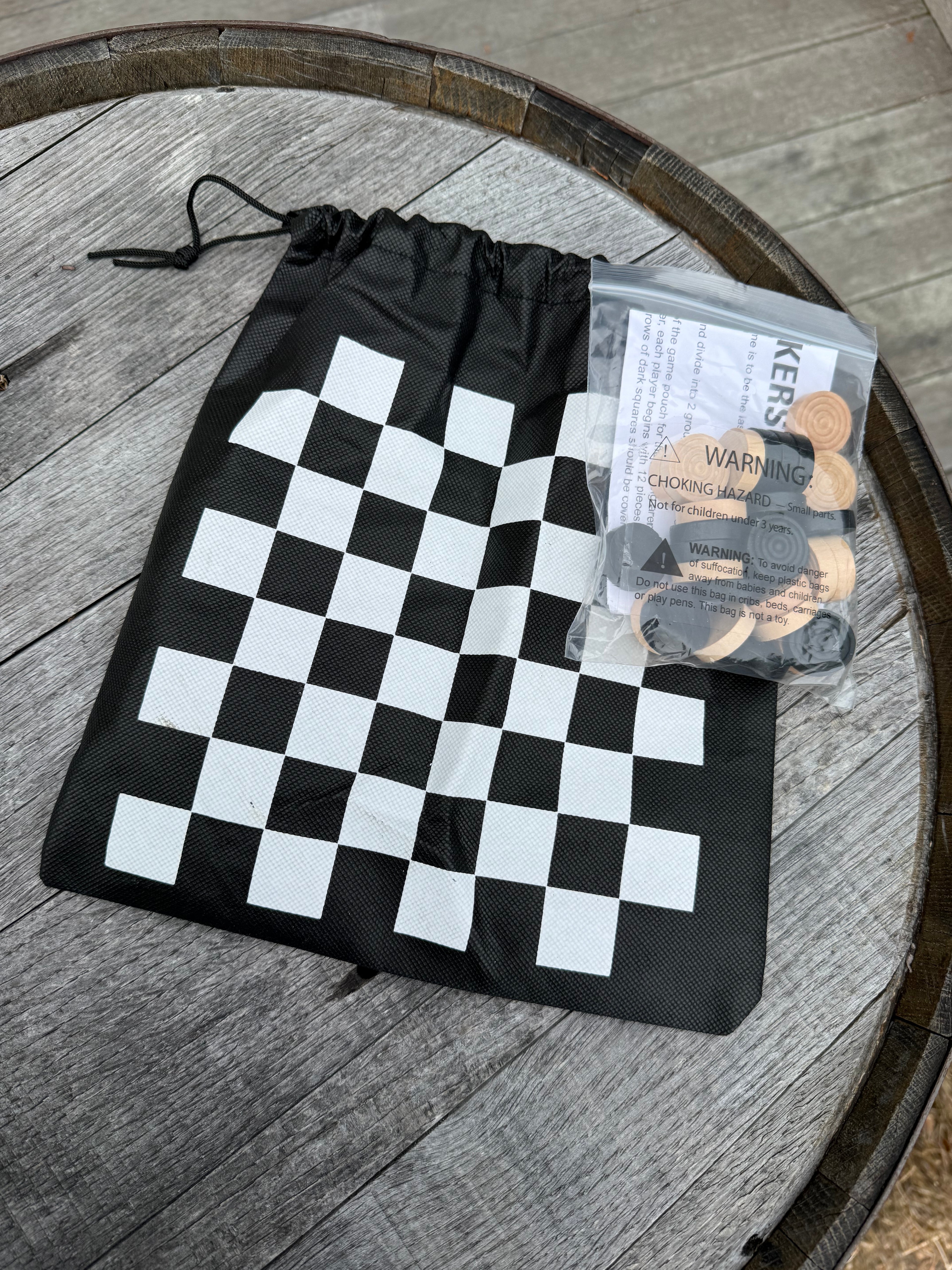 Nomans Travel Checkers Set