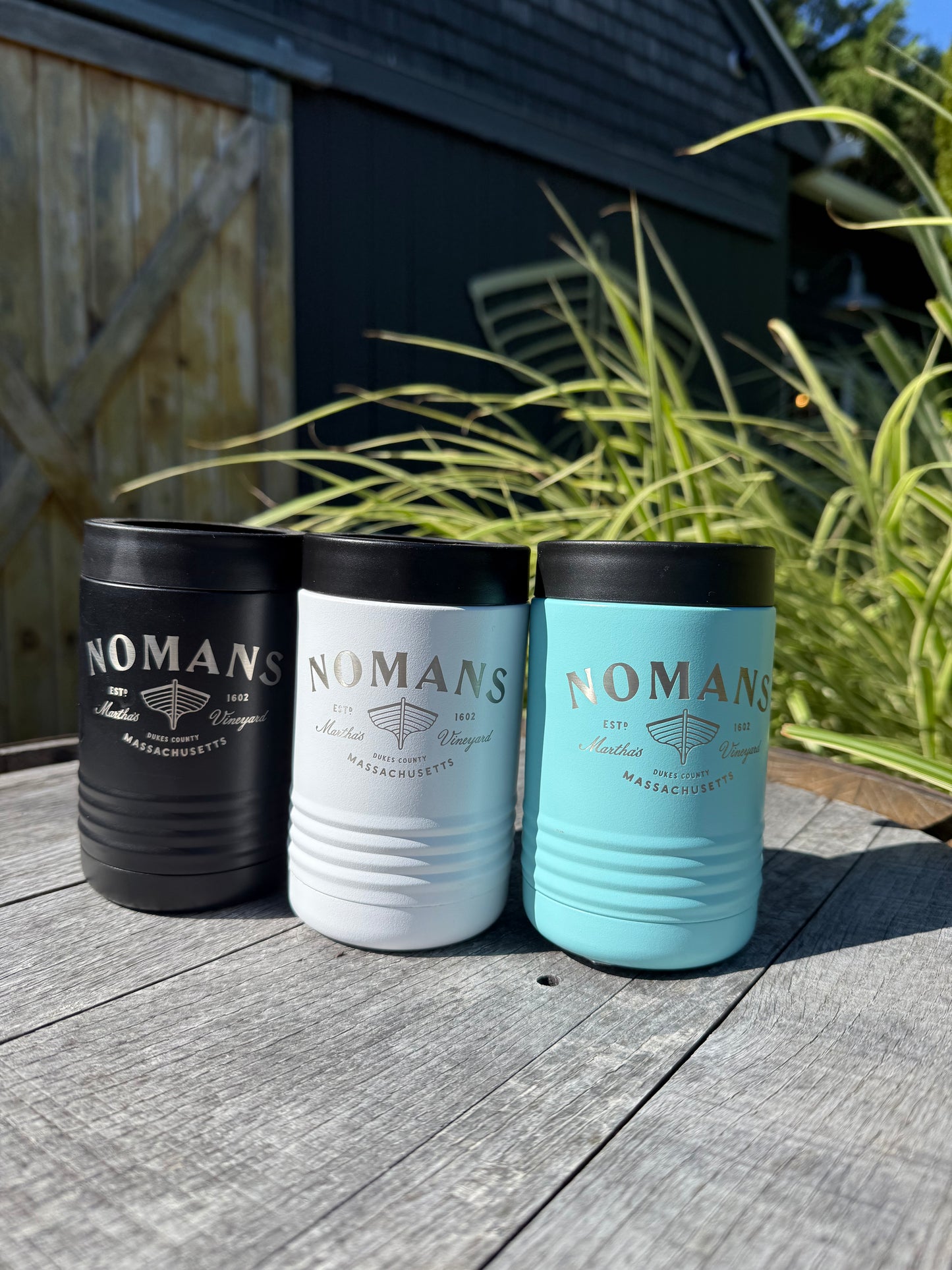 Nomans Original Logo Koozie, Metal