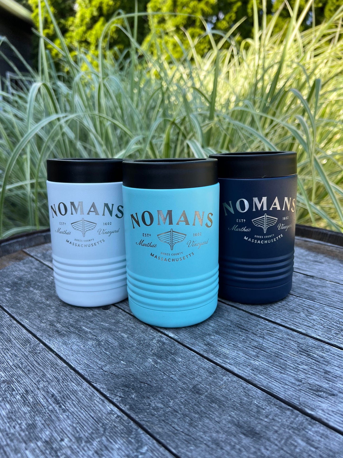 Nomans Original Logo Koozie, Metal