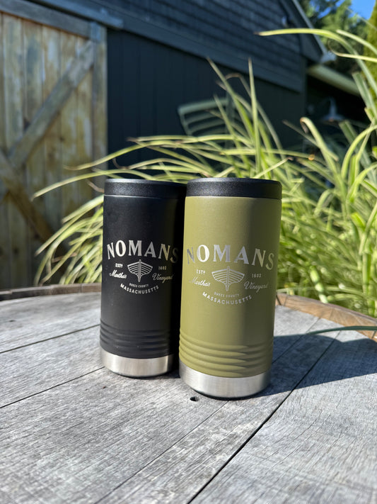 Nomans OG Logo, Slim Metal Koozie